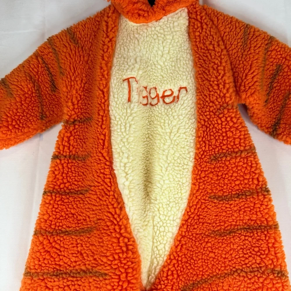 THE DISNEY STORE Youth Unisex Size 2T-4T Costume Tigger Fleece Vintage Toddler - Picture 5 of 16